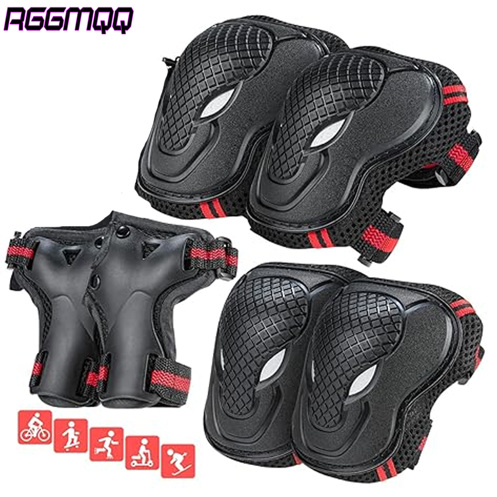 Youth Cycling Gear - 6 шт., наколенники для взрослых и