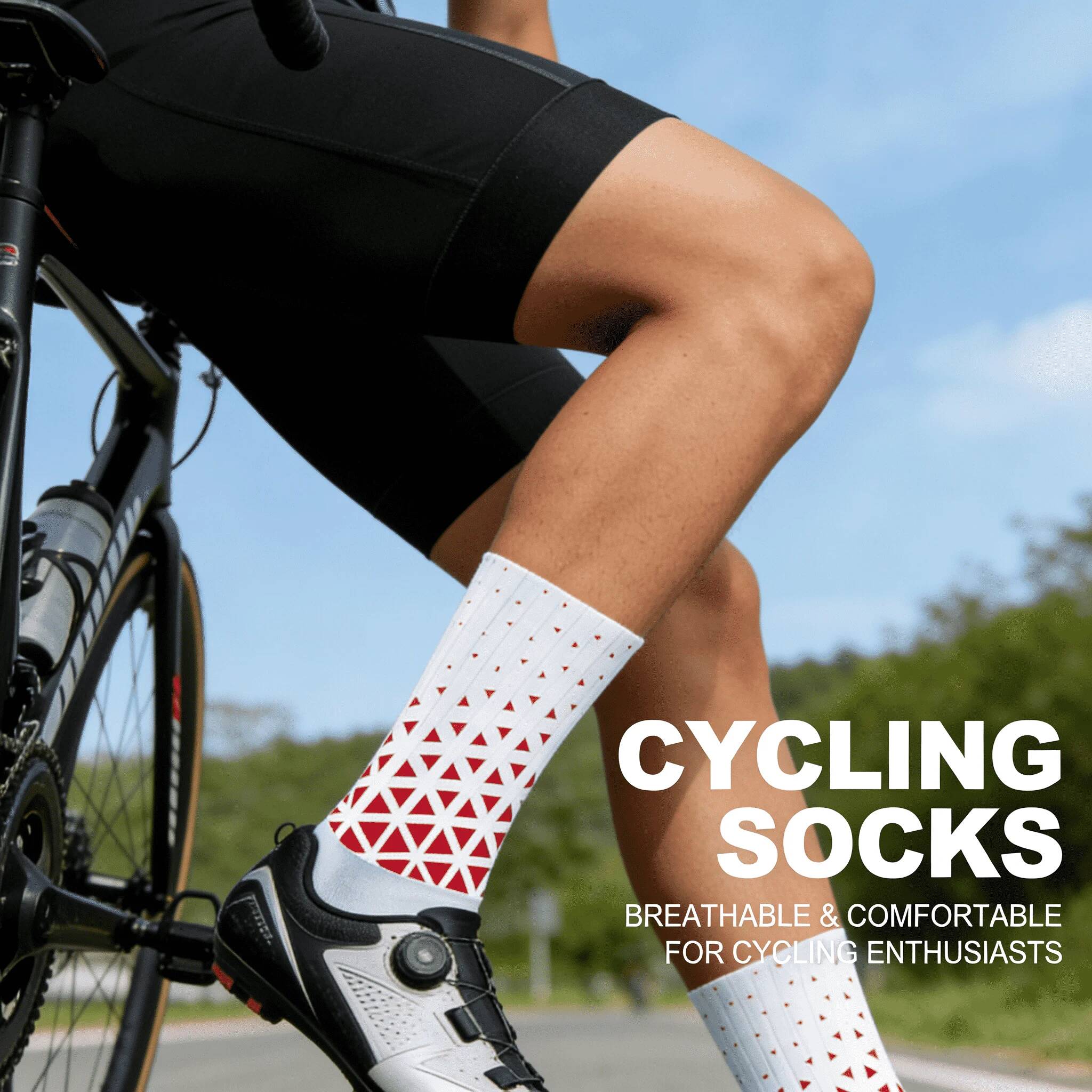 Cycling Gear For Men - Профессиональные велосипедные носки 2026: Нескользящие, влагоотводящие,