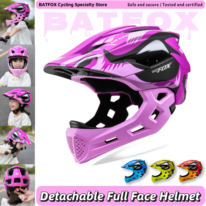 Youth Cycling Gear - Детский велосипедный шлем BATFOX с полной